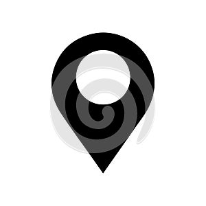 GPS location Map pointer icon Vector Design on White Background