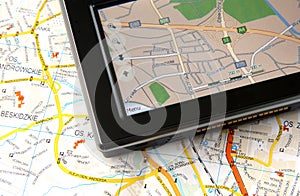 GPS and map