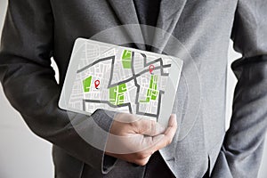 GPS Map to Route Destination network connection Location Street