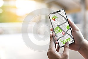 GPS Map to Route Destination network connection Location Street