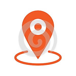 Gps marker, map pin icon