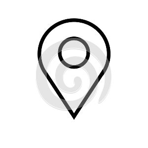 Gps marker maps symbol isolated. Vector illustration