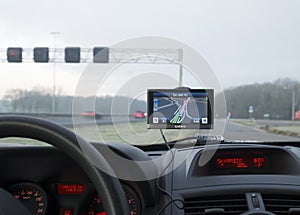 Gps navigation in car