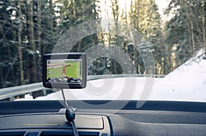 GPS navigation inside the car