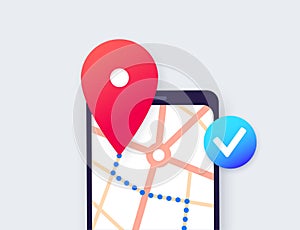 GPS navigation in smartphone