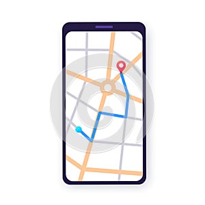 GPS navigation in smartphone