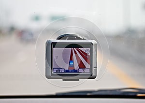 GPS navigator in car