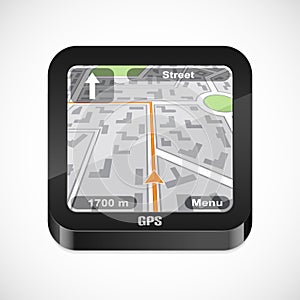 Gps navigator icon photo