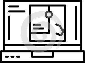 GPS Outline Vector Icon