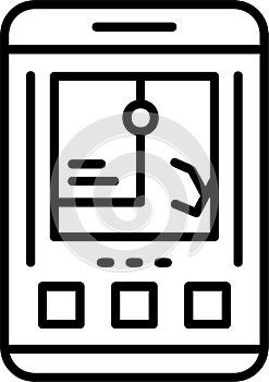 GPS Outline Vector Icon