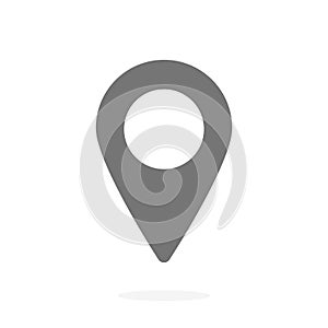 GPS pointer on the map. image pointer