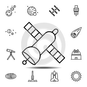 GPS, satellite, space icon. Simple thin line, outline vector element of Space icons set for UI and UX, website or mobile