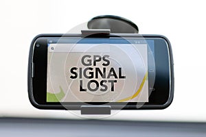 GPS Signal Lost type on a GPS smart phone