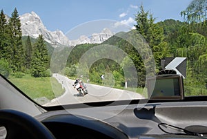 Gps system navigation in car