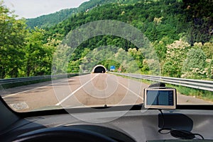 Gps system navigation in car