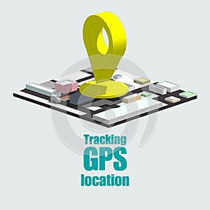 GPS tracking map