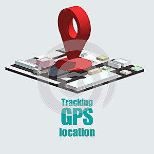 GPS tracking map