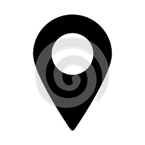 Gps glyph flat vector icon