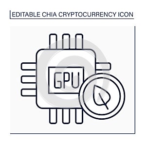 GPU line icon
