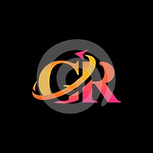 GR aerospace creative logo design