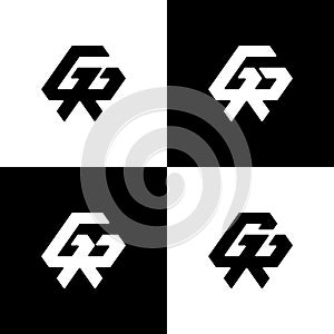 GR Logo, GR Monogram, Initial GR Logo, Letter GR Logo, Letter GR Icon