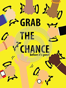 Grab The chance Before Its Gone Illustration