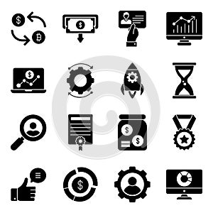 Pack of Finance Solid Icons