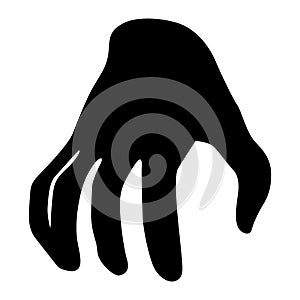Grabbing claw hand or witch nails EPS vector file