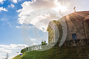 Grabkapelle Stuttgart Mausoleum European Blue Skies Old Architecture Landscape Beautiful Monument Germany