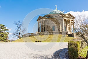 Grabkapelle Stuttgart Mausoleum European Blue Skies Old Architecture Landscape Beautiful Monument Germany