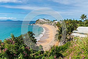 Grace Bay beach, Antigua and Barbuda island photo