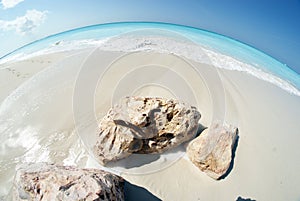 Piedras sobre el gracia bahía Playa 