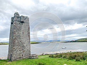 Grace OâMalleyâs Castle at Kildavnet, Achill photo
