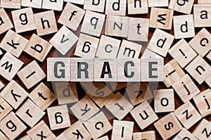 Grace word concept