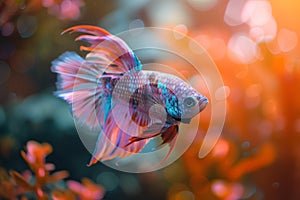 Graceful Beta fish. Generate Ai