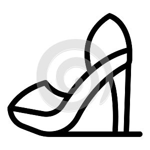Graceful high heels icon outline vector. Designer shoes collection