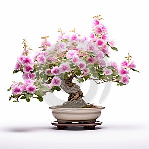 Graceful Hollyhock Bonsai In Pure White