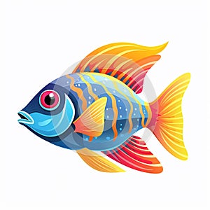 Graceful stingray drawing