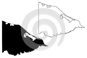 Gracias a Dios Department Republic of Honduras, Departments of Honduras map vector illustration, scribble sketch Gracias a Dios