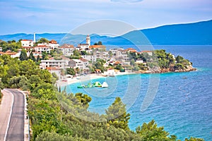 Gradac village on Makarska riviera waterfront view photo