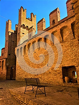 Gradara town, province of Pesaro e Urbino, Marche region, Italy. History, past, art and time