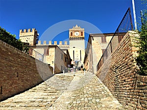 Gradara town, province of Pesaro e Urbino, Marche region, Italy. History, past, art and time