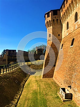 Gradara town, province of Pesaro e Urbino, Marche region, Italy. History, past, art and tourism