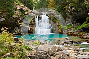 Gradas de Soaso waterfall, Ordesa Natural park photo