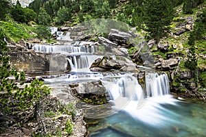 Gradas de Soaso. Waterfall in the spanish national park Ordesa a photo