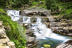 Gradas de Soaso. Waterfall in the spanish national park Ordesa a photo