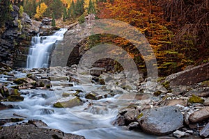 Gradas of Soaso, Falls on Arazas River, Ordesa and Monte Perdido National Park, Spain photo