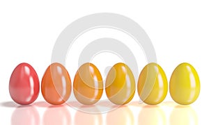 Gradation easter eggs