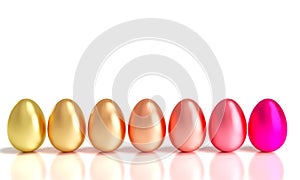 Gradation easter eggs photo