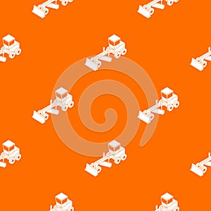 Grader pattern vector orange